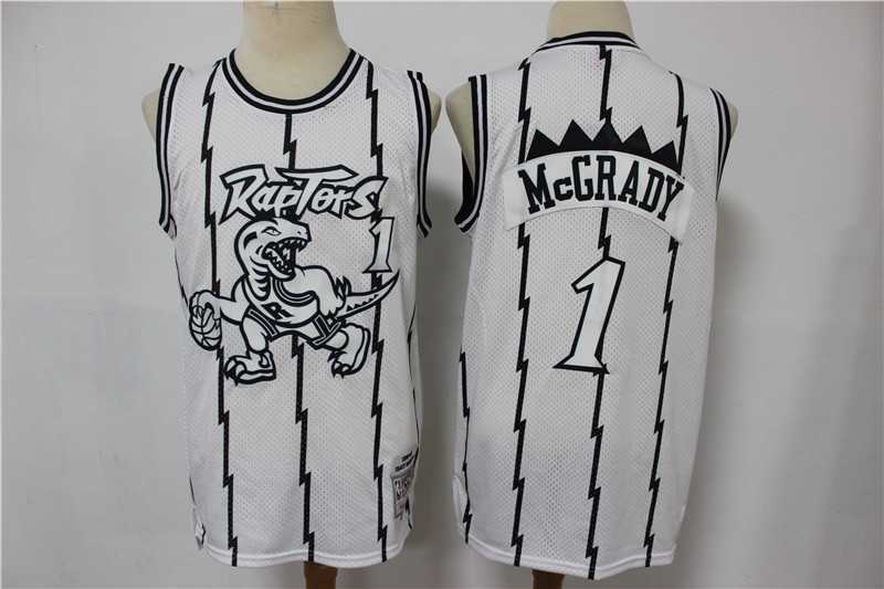 Raptors 1 Tracy McGrady White Hardwood Classics Jersey,We sell and wholesale Raptors 1 Tracy McGrady White Hardwood Classics Jersey on line form chian!